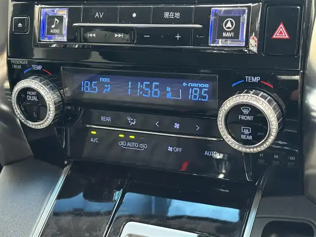 トヨタ ヴェルファイア Z Aエディション 滋賀県 2019(平31)年 3.7万km ブラック アルパインメモリーナビ（EX11）/【FM/BT/CD/DVD/フルセグTV】/アルパインフリップダウンモニター/トヨタセーフティセンス/・プリクラッシュセーフティ/・レーダークルーズコントロール/・オートマチックハイビーム/両側パワースライドドア/2眼LEDヘッドランプ/革巻きステアリングホイール/プッシュスタートボタン/オットマン/横滑り防止装置