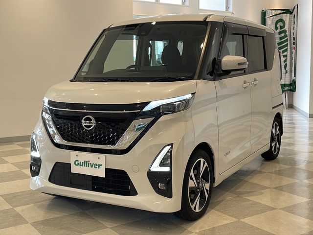 日産 ルークス HWS Gターボ プロパイロットED 福井県 2020(令2)年 5.4万km ホワイトパール 純正9インチメモリーナビ/フルセグTV/BT/CD/DVD/SD/アラウンドビューモニター/プロパイロット/インテリジェント エマージェンシーブレーキ/インテリジェント オートライトシステム/フロント&バックソナー/車線逸脱防止支援システム/車線逸脱警報/ふらつき警報/標識検知機能/先行車発進お知らせ/ETC2.0/純正ドライブレコーダー/オートブレーキホールド/LEDヘッドライト/ハンズフリー両側パワースライドドア/純正15インチアルミホイール/純正フロアマット