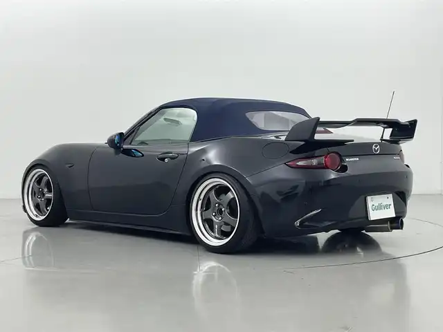マツダ ロードスター 990S 熊本県 2022(令4)年 4.2万km ジェットブラックマイカ ワンオーナー　/ローダウン　/フロント・リアエアロ　/ブラインドスポットモニター　/衝突軽減ブレーキ　/レーンキープアシスト　/横滑り防止　/後ろのみクリアランスソナー　/純正フロアマット　/ＷＯＲＫ１７インチＡＷ/スマートキー/プッシュスタート