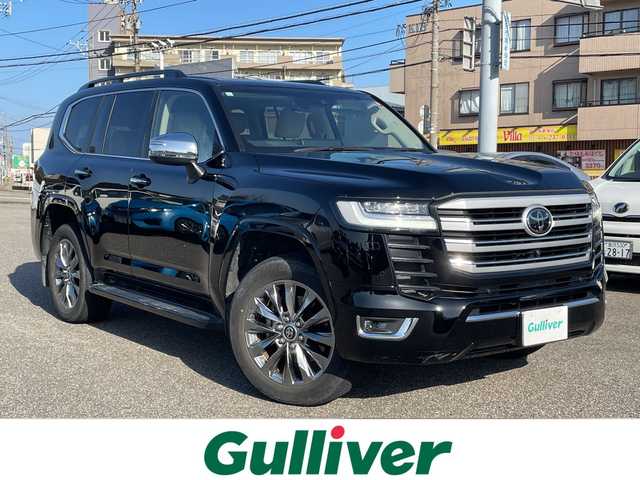トヨタ ランドクルーザー ZX 石川県 2023(令5)年 2.1万km ブラック ワンオーナー　純正ディスプレイオーディオ　フルセグ　パノラマモニター　ＬＥＤヘッドライト　革シート　サンルーフ　パワーバックドア　ＢＳＭ　ＥＴＣ２．０　セーフティセンス　レーダークルーズ