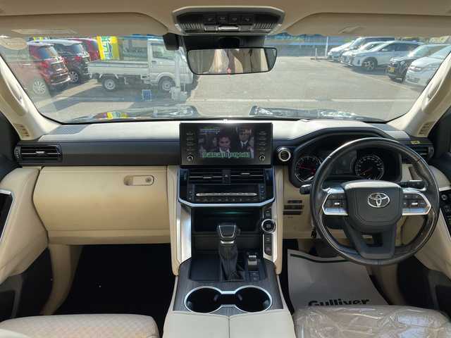 トヨタ ランドクルーザー ZX 石川県 2023(令5)年 2.1万km ブラック ワンオーナー　純正ディスプレイオーディオ　フルセグ　パノラマモニター　ＬＥＤヘッドライト　革シート　サンルーフ　パワーバックドア　ＢＳＭ　ＥＴＣ２．０　セーフティセンス　レーダークルーズ