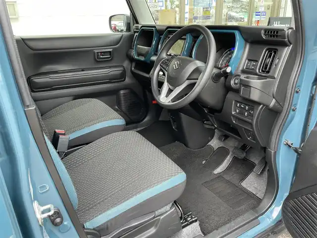 スズキ ハスラー HYBRID G 滋賀県 2021(令3)年 10.2万km デニムブルー ガンメタリック 2トーン (株)IDOMが運営する【じしゃロン草津店】の自社ローン専用車両になりますこちらは現金またはオートローンご利用時の価格です。自社ローンご希望の方は別途その旨お申付け下さい