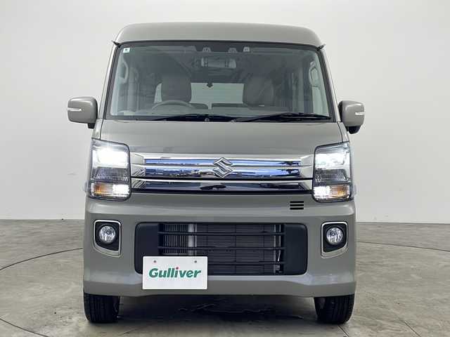 スズキ エブリィ ワゴン PZターボ 千葉県 2024(令6)年 0.4万km モスグレーメタリック ・社外９インチフローティングナビ/・CD/DVD/BT/SD/フルセグTV/・バックカメラ/・デュアルカメラブレーキサポート/・後退時ブレーキサポート/・誤発信発進抑制機能/・ふらつき警報/・先行車発進お知らせ機能/・コーナーセンサー/・車線逸脱警報システム/・横滑り防止装置/・アイドリングストップ/・オートマチックハイビーム/・片側パワースライドドア/・ステアリングリモコン/・純正フロアマット/・ヘッドライトレベライザー/・電動格納ミラー/・LEDオートライト/・フォグランプ/・ETC/・ルームミラー一体型前後ドライブレコーダー/・スマートキー/・プッシュスタート