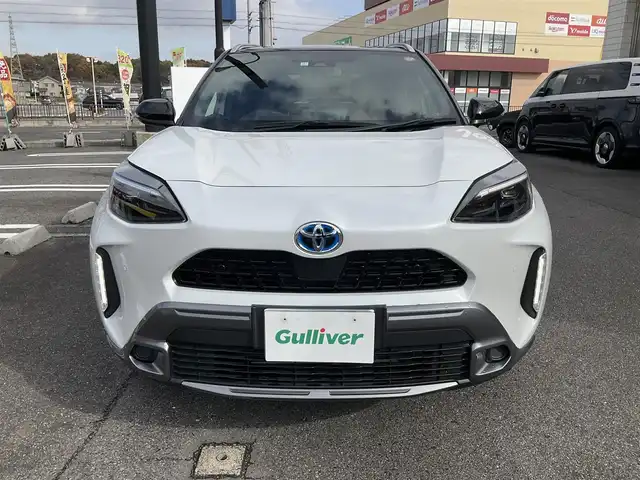 トヨタ ヤリスクロス ハイブリッド Z アドベンチャー 滋賀県 2023(令5)年 2.7万km ブラックマイカ/プラチナホワイトパールマイカ ワンオーナー/トヨタセーフティセンス/レーダークルーズコントロール/純正8インチディスプレイオーディオ/Bluetooth、フルセグテレビ/バックカメラ/ビルトインETC/ハーフレザーシート/前席シートヒーター/運転席パワーシート/ステアリングヒーター/パワーバックドア/純正LEDヘッドライト/純正18インチアルミホイール/スペアキー有り/取扱説明書/保証書