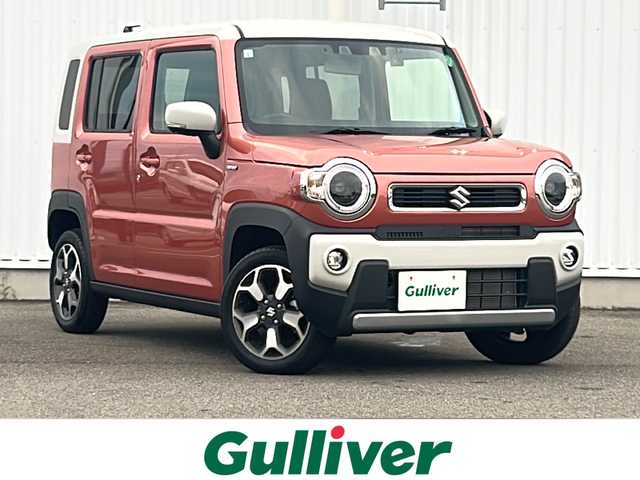 スズキ ハスラー HYBRID X 愛媛県 2024(令6)年 1.3万km コーラルオレンジメタリック/ソフトベージュメタリック 社外SDナビ/クルーズコントロール追従有/バックカメラ/ドライブレコーダー前のみ/純正15インチAW/社外フロアマット/コーナーセンサー/オートライト/オートLEDヘッドライト/前席シートヒーター/Bluetooth/スマートキー/スペアキー/保証書/取扱説明書