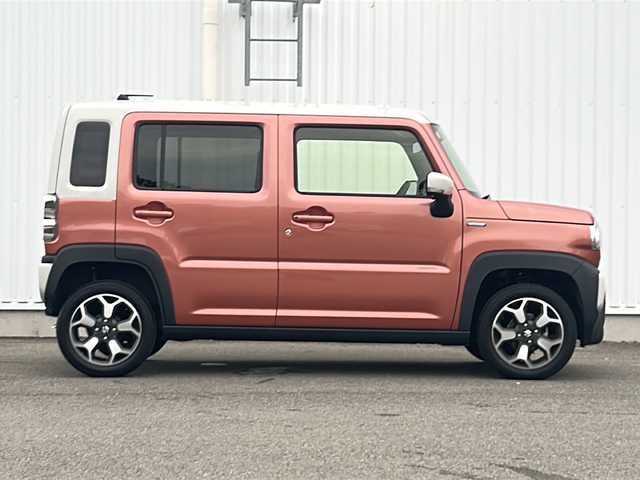 スズキ ハスラー HYBRID X 愛媛県 2024(令6)年 1.3万km コーラルオレンジメタリック/ソフトベージュメタリック 社外SDナビ/クルーズコントロール追従有/バックカメラ/ドライブレコーダー前のみ/純正15インチAW/社外フロアマット/コーナーセンサー/オートライト/オートLEDヘッドライト/前席シートヒーター/Bluetooth/スマートキー/スペアキー/保証書/取扱説明書