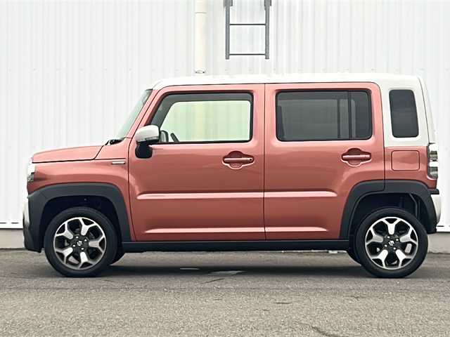 スズキ ハスラー HYBRID X 愛媛県 2024(令6)年 1.3万km コーラルオレンジメタリック/ソフトベージュメタリック 社外SDナビ/クルーズコントロール追従有/バックカメラ/ドライブレコーダー前のみ/純正15インチAW/社外フロアマット/コーナーセンサー/オートライト/オートLEDヘッドライト/前席シートヒーター/Bluetooth/スマートキー/スペアキー/保証書/取扱説明書