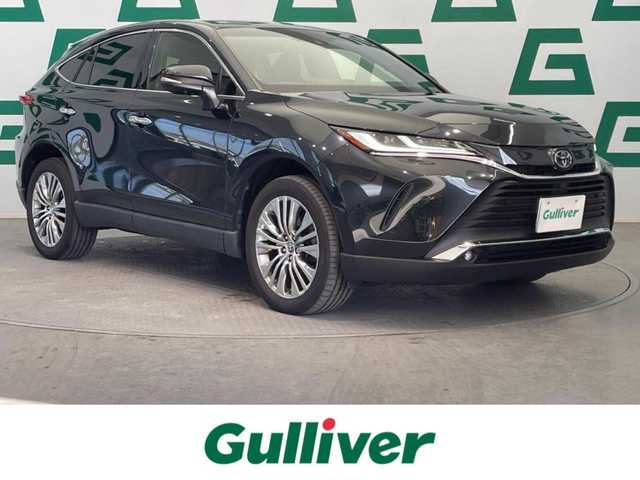 トヨタ ハリアー Z レザーパッケージ 鹿児島県 2020(令2)年 2.7万km プレシャスブラックパール 純正12.3インチディスプレイオーディオ（ナビ機能付き）/フルセグTV/BT/AppleCarPlay/AndroidAuto/パノラミックビューモニター/JBLプレミアムサウンドシステム/本革シート/前席シートベンチレーション&シートヒーター/前席パワーシート/運転席シートメモリ/ヘッドアップディスプレイ/トヨタセーフティセンス/全車速追従機能付クルーズコントロール/電動パーキングブレーキ/オートブレーキホールド/純正LEDヘッドライト/純正19インチアルミホイール/純正フロアマット