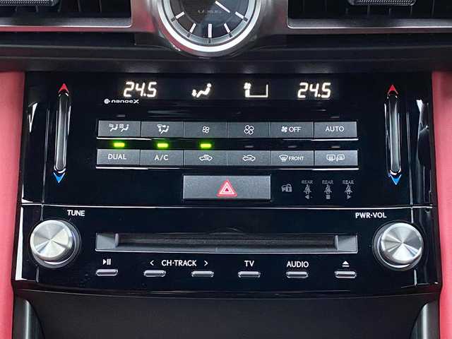 レクサス ＩＳ 300h Fスポーツ 岐阜県 2021(令3)年 3.2万km ホワイトノーヴァガラスフレーク 法人ワンオーナー/レッドレザーシート/前席パワーシート/ポジションシートメモリ/前席シートベンチレーション/三眼LEDヘッドライト/パノラマミックビューモニター/純正SDナビ　BlueTooth/CD/フルセグTV/前後ドライブレコーダー/パドルシフト/オートレインセンサー/オートハイビーム/レーダークルーズコントロール/ステアリングスイッチ/ステアリングヒーター/ブレーキホールド/ドライブモードセレクト/ETC2.0/取扱説明書/保証書/スペアキー