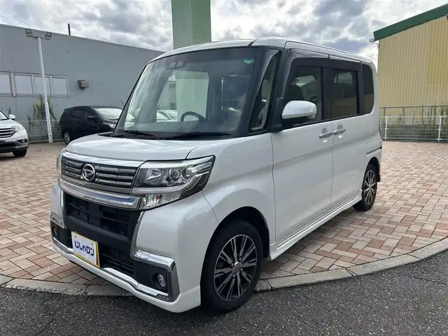 ダイハツ タント カスタムX トップED VS SAⅢ 新潟県 2019(平31)年 9.7万km パールホワイトⅢ (株)IDOMが運営する【じしゃロン新潟店】の自社ローン専用車両になります。/こちらは現金またはオートローンご利用時の価格です。自社ローンご希望の方は別途その旨お申付け下さい/プッシュスタート/スペアーキー１本/ETC/純正ナビ/ドライブレコーダー/アラウンドビューモニター/フルセグテレビ(走行時視聴可能）/DVD再生可能/CD再生可能/Bluetooth接続可能/シートヒーター(D席のみ)/両側パワースライドドア/純正AW/LEDヘッドランプ/LEDフォグランプ/ウインカーミラー/レーンキープアシスト/衝突軽減ブレーキ