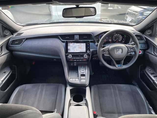 ホンダ インサイト EX・ブラックスタイル 長野県 2019(平31)年 9.1万km ルーセブラックM ８インチ純正ナビ（VXU-197SGi）/無限フルエアロ/無限ホイール/無限マフラー/Bluetooth Audio/フルセグテレビ/ビルドインＥＴＣ/バックカメラ/追従クルーズコントロール/コーナーセンサー/ステアリングスイッチ/本革巻ステアリング/パドルシフト/パワーシートＤ＋Ｎ席/シートヒーターＤ＋Ｎ席/純正フロアマット/プッシュスタート/オートライト/フォグランプ/ドアバイザー/電動格納ドアミラー/ブラインドスポットモニター/スマートキー/スペアキー×１/横滑り防止機能/盗難防止機能/スタッドレスタイヤ積込/（純正アルミホイール）