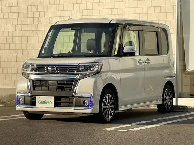 ダイハツ タント カスタム X トップED SA Ⅲ 宮崎県 2017(平29)年 2.3万km パールホワイトⅢ 純正SDナビ/（CD/DVD/AM/FM/BT)/フルセグTV/バックカメラ/ステアリングスイッチ/左側パワースライドドア/シートヒーター/横滑り防止機能/アイドリングストップ/衝突防止機能/オートハイビーム