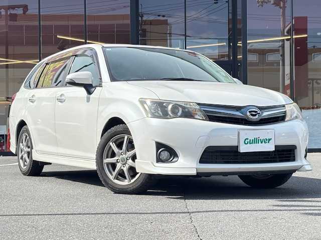 トヨタ カローラ フィールダー 1．5G エアロツアラー W×B 宮城県 2013(平25)年 4.8万km ホワイトパールクリスタルシャイン 登録時走行距離48033km/純正SDナビ/CD/Bluetooth/AUX/ワンセグTV/ドライブレコーダー/ハーフレザーシート/オールオートウインドウ/純正フロアマット/オートライト/AAC/横滑り防止装置/後席ISOFIX/フォグランプ/ドアバイザー