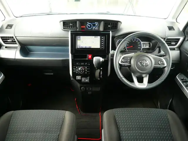 トヨタ ルーミー カスタムG－T 静岡県 2020(令2)年 4万km レーザーブルークリスタルシャイン ワンオーナー /禁煙車/ターボ/両側パワースライドドア/純正SDナビ：NSZT-W68T/(CD/DVD/BT/SD/フルセグTV/USB/)/TVキャンセラー有/クルーズコントロール/ステアリングリモコン/バックカメラ/前席シートヒーター/電子パーキング/後席ロールサンシェード/スマートアシスト/前後コーナーセンサー/プッシュスタート　スマートキー/ビルトインETC/前後ドライブレコーダー/LEDヘッドライト/保証書　取扱説明書　ナビ取説