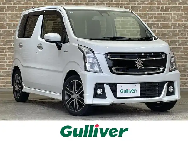 スズキ ワゴンＲ スティングレー HYBRID T 岩手県 2020(令2)年 5.7万km ピュアホワイトP ４WD/ターボ/スズキセーフティサポート/デュアルセンサーブレーキサポート/ハイビームアシスト/車線逸脱警報/誤発進抑制機能/先行車発信お知らせ機能/リヤパーキングセンサー/クルーズコントロール/横滑り防止装置/アイドリングストップ/パドルシフト/前席シートヒーター/Pioneerオーディオ(FH-4100)/ドライブレコーダー/LEDヘッドライト/純正１５インチアルミホイール