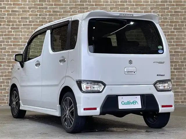 スズキ ワゴンＲ スティングレー HYBRID T 岩手県 2020(令2)年 5.7万km ピュアホワイトP ４WD/ターボ/スズキセーフティサポート/デュアルセンサーブレーキサポート/ハイビームアシスト/車線逸脱警報/誤発進抑制機能/先行車発信お知らせ機能/リヤパーキングセンサー/クルーズコントロール/横滑り防止装置/アイドリングストップ/パドルシフト/前席シートヒーター/Pioneerオーディオ(FH-4100)/ドライブレコーダー/LEDヘッドライト/純正１５インチアルミホイール