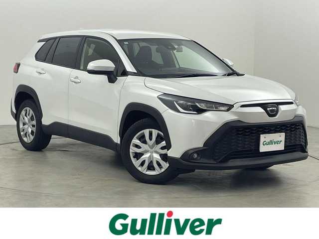 トヨタ カローラ クロス G 福岡県 2022(令4)年 1.3万km プラチナホワイトパールマイカ 純正ナビ　/バックカメラ　/ビルトインＥＴＣ２．０　/前後ドライブレコーダー　/レーダークルーズコントロール　/コーナーセンサー　/衝突軽減ブレーキ　/レーンキープ　/アクセル踏み間違い防止　/純正フロアマット　/ＬＥＤヘッドライト