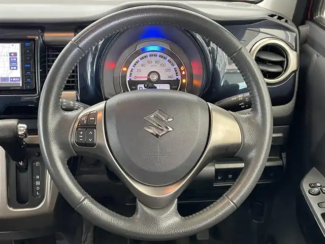 スズキ ハスラー Jスタイル Ⅲ 鹿児島県 2018(平30)年 4万km フェニックスレッドパール/スチールシルバー2トーン 社外SDナビ/フルセグTV/BT/CD/DVD/バックカメラ/デュアルカメラブレーキサポート/シートヒーター/ハーフレザーシート/ETC/HIDヘッドライト/純正15インチアルミホイール/スマートキー