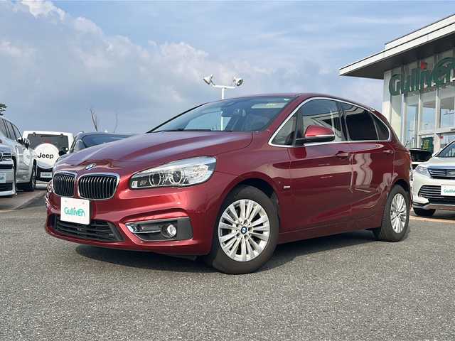 ＢＭＷ ２１８ｄ アクティブツアラー ラグジュアリー 佐賀県 2016(平28)年 10.5万km 赤 Bluetooth／CD／DVD／AUXオートライト/バックカメラ/プッシュスタート/スマートキー／スペアキー1本/コーナーセンサー/クリアランスソナー/取扱説明書／保証書／記録簿/アイドリングストップ/ABS/レーンキープアシスト/横滑り防止装置/盗難防止装置/エアバックW＋サイド/革巻きステアリング