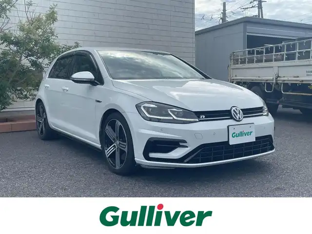 フォルクスワーゲン ゴルフ Ｒ 茨城県 2019(平31)年 3.4万km 白 純正ナビ/（AM/FM/BT）/フルセグTV/バックカメラ/衝突軽減ブレーキ/シートヒーター/レーダークルーズコントロール/前後コーナーセンサー/パドルシフト/ETC