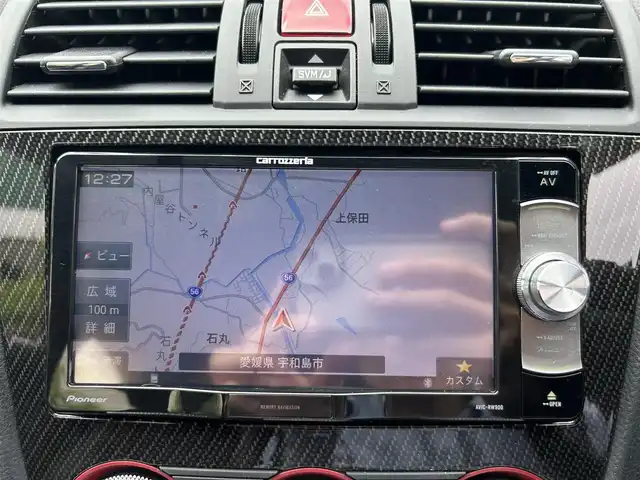 スバル ＷＲＸ ＳＴＩ STI タイプS 愛媛県 2015(平27)年 12.3万km クリスタルブラックシリカ 4WD/6MT/STIエアロ（フロント）/社外19インチAW（RAYS）/BLITZ車高調/社外ナビ（Carrozzeria）/・Bluetooth/・CD/DVD/フルセグTV/バックカメラ（リア・サイド）/ETC/ドライブレコーダー/純正フロアマット/スバルリヤビークルディテクション（後側方警戒支援システム）/ハーフレザーシート/パワーシート（D席）/社外マフラー（純正マフラー有）/LEDヘッドライト/オートライト/オートマチックハイビーム/スマートキー/取扱説明書/保証書