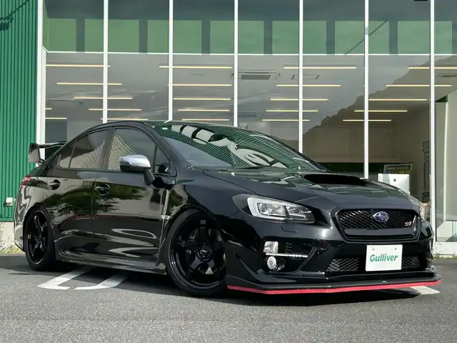 スバル ＷＲＸ ＳＴＩ STI タイプS 愛媛県 2015(平27)年 12.3万km クリスタルブラックシリカ 4WD/6MT/STIエアロ（フロント）/社外19インチAW（RAYS）/BLITZ車高調/社外ナビ（Carrozzeria）/・Bluetooth/・CD/DVD/フルセグTV/バックカメラ（リア・サイド）/ETC/ドライブレコーダー/純正フロアマット/スバルリヤビークルディテクション（後側方警戒支援システム）/ハーフレザーシート/パワーシート（D席）/社外マフラー（純正マフラー有）/LEDヘッドライト/オートライト/オートマチックハイビーム/スマートキー/取扱説明書/保証書