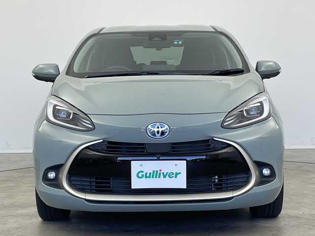トヨタ アクア Z 新潟県 2022(令4)年 1.5万km アーバンカーキ 10.5インチ純正メモリナビ/　Bluetooth/USB/トヨタセーフティセンス/・プリクラッシュセーフティ/・パーキングサポートブレーキ/・レーントレーシングアラート/・レーダークルーズコントロール/・ロードサインアシスト/・オートマチックハイビーム/ブラインドスポットモニター/リヤクロストラフィックアラート/前後ドライブレコーダー【AG421-DRC】/前後コーナーセンサー/バックモニター/ビルトインETC2.0/LEDヘッドライト/オートライト/レザーステアリング
