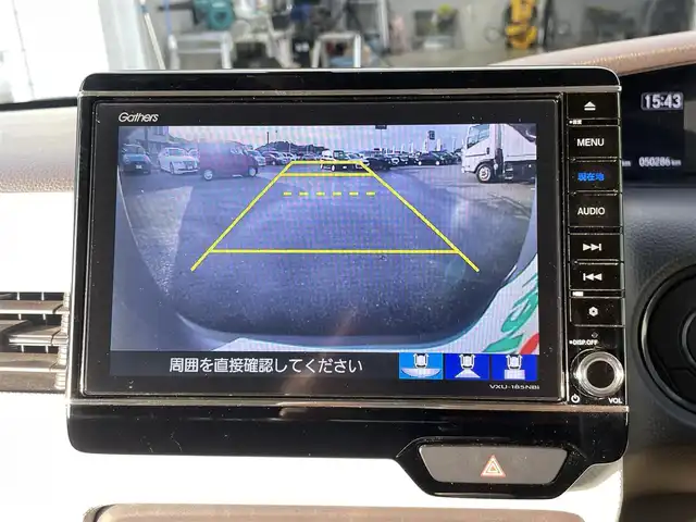 ホンダ Ｎ ＢＯＸ G EX ターボ ホンダセンシング 宮崎県 2018(平30)年 5.1万km ルナシルバーM 純正8型ナビ（VXU-185NBi）/　AM FM CD DVD TV /バックカメラ/ホンダセンシング/バックカメラ/両側パワースライドドア/ウィンカーミラー/純正アルミホイール/ETC/純正ドライブレコーダー/レーダークルーズコントロール/LEDヘッドライト/ウィンカーミラー/電動格納ミラー/スマートキー/プッシュスタート