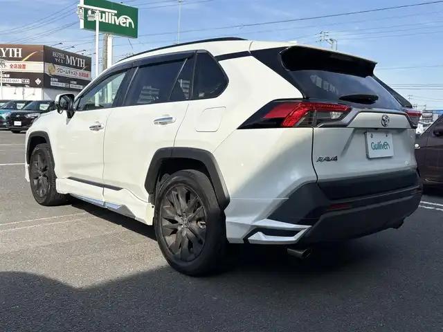 トヨタ ＲＡＶ４ G Zパッケージ 徳島県 2019(令1)年 9.3万km ホワイトパールクリスタルシャイン モデリスタエアロ　純正９型ナビ　ブラインドスポットモニター　BSM　ステアリングヒーター　シートヒーター　パワーバックドア　革巻ステアリング　フォグライト　LEDライト　スペアタイヤ　スマートキー　ETC