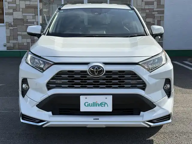 トヨタ ＲＡＶ４ G Zパッケージ 徳島県 2019(令1)年 9.3万km ホワイトパールクリスタルシャイン モデリスタエアロ　純正９型ナビ　ブラインドスポットモニター　BSM　ステアリングヒーター　シートヒーター　パワーバックドア　革巻ステアリング　フォグライト　LEDライト　スペアタイヤ　スマートキー　ETC