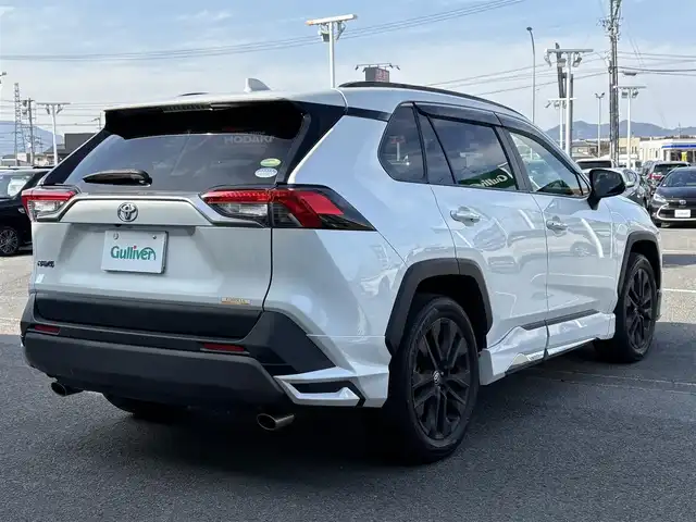 トヨタ ＲＡＶ４ G Zパッケージ 徳島県 2019(令1)年 9.3万km ホワイトパールクリスタルシャイン モデリスタエアロ　純正９型ナビ　ブラインドスポットモニター　BSM　ステアリングヒーター　シートヒーター　パワーバックドア　革巻ステアリング　フォグライト　LEDライト　スペアタイヤ　スマートキー　ETC