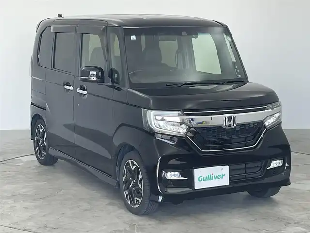 ホンダ Ｎ ＢＯＸ カスタム G L ターボ ホンダセンシング 愛知県 2019(令1)年 5.5万km クリスタルブラックパール ホンダセンシング/　・衝突軽減ブレーキ/　・誤発進抑制機能/　・後方誤発進抑制機能/　・歩行者事故低減ステアリング/　・路外逸脱抑制機能/　・アダプティブ・クルーズ・コントロール/　・車線維持支援システム/　・オートハイビーム/　・先行車発進お知らせ機能/　・標識認識機能/純正ナビ/（・Bluetooth/フルセグTV/SD/USB/CD/DVD）/バックカメラ/ハーフレザー/ドライブレコーダー/ETC/ステアリングリモコン/パドルシフト/ロールサンシェード/オートライト/純正フロアマット/純正AW/スマートキー/エンジンスタートボタン/LEDライト/ドアバイザー