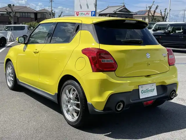 スズキ スイフト スポーツ 愛媛県 2017(平29)年 6.8万km チャンピオンイエロー 純正ナビ（Bluetooth/フルセグTV/DVD再生）/ETC/バックカメラ/クルーズコントロール/iPod接続/前後ドラレコ/シートヒーター/LEDヘッドライト/フォグランプ/スペアキー/ABS/横滑り防止装置/エンケイ17インチアルミホイール
