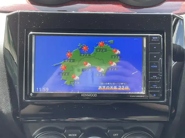 スズキ スイフト スポーツ 愛媛県 2017(平29)年 6.8万km チャンピオンイエロー 純正ナビ（Bluetooth/フルセグTV/DVD再生）/ETC/バックカメラ/クルーズコントロール/iPod接続/前後ドラレコ/シートヒーター/LEDヘッドライト/フォグランプ/スペアキー/ABS/横滑り防止装置/エンケイ17インチアルミホイール
