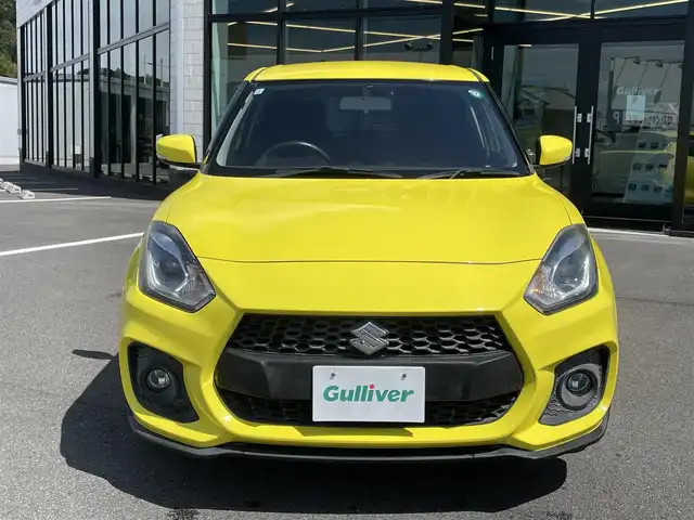 スズキ スイフト スポーツ 愛媛県 2017(平29)年 6.8万km チャンピオンイエロー 純正ナビ（Bluetooth/フルセグTV/DVD再生）/ETC/バックカメラ/クルーズコントロール/iPod接続/前後ドラレコ/シートヒーター/LEDヘッドライト/フォグランプ/スペアキー/ABS/横滑り防止装置/エンケイ17インチアルミホイール