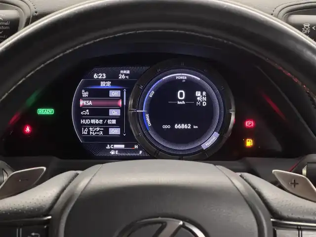 レクサス ＬＳ 500h Fスポーツ 三重県 2018(平30)年 6.7万km ブラック Pガソリン・マルチステージハイブリッド/FR/MTモード付フロアCVT/12.3型ナビ/（CD/DVD/REC/SD/USB/Bluetooth/Miracast/AUX/TV）/パノラミックビューモニター/ドライブレコーダー 前方/ETC2.0/LEXUS Safety System＋A/・プリクラッシュセーフティ（歩行者注意喚起・アクティブ操舵回避支援）/・フロントクロストラフィックアラート/・Lexus CoDrive（レーダークルコン・レーントレーシングアシスト・レーンチェンジアシスト）/・ドライバー異常時停車支援システム/・上下2段式アダプティブハイビームシステム/・ロードサインアシスト/・先行車発進告知機能/・ITS Connect/・ブラインドスポットモニター/など/装備/・本革シート/・シートヒーター（D/N/2nd左右）＆ベンチレーション（D/N）/・メモリーパワーシート（D20way/N18way）/・パワートランクリッド/・デジタルインナーミラー/・左右独立温度調整オートエアコン/・電動リヤガラスサンシェード/・カラーヘッドアップディスプレイ/・電子パーキングブレーキ/・純正20inAW/・スマートキーx1＋カードキーx1/など