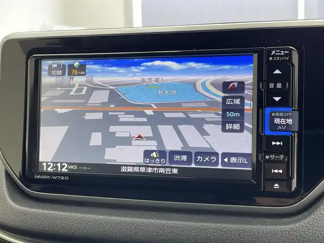 ダイハツ ムーヴ カスタム RS ハイパーLTD SAⅢ 滋賀県 2022(令4)年 1.3万km ブラックマイカメタリック/レーザーブルークリスタルシャイン 2トーン 純正ナビ/CD/DVD/Bluetooth/フルセグテレビ/全方位カメラ/ETC/スマートアシスト3（衝突回避支援システム）/・衝突回避支援ブレーキ機能/・衝突警報機能/・車線逸脱警報機能/・誤発進抑制制御機能/・オートハイビーム/D席シートヒーター /LEDヘッドライト/オートライト/ドライブレコーダー/純正フロアマット/プッシュスタート /スマートキー/スペアキー