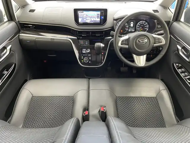 ダイハツ ムーヴ カスタム RS ハイパーLTD SAⅢ 滋賀県 2022(令4)年 1.3万km ブラックマイカメタリック/レーザーブルークリスタルシャイン 2トーン 純正ナビ/CD/DVD/Bluetooth/フルセグテレビ/全方位カメラ/ETC/スマートアシスト3（衝突回避支援システム）/・衝突回避支援ブレーキ機能/・衝突警報機能/・車線逸脱警報機能/・誤発進抑制制御機能/・オートハイビーム/D席シートヒーター /LEDヘッドライト/オートライト/ドライブレコーダー/純正フロアマット/プッシュスタート /スマートキー/スペアキー