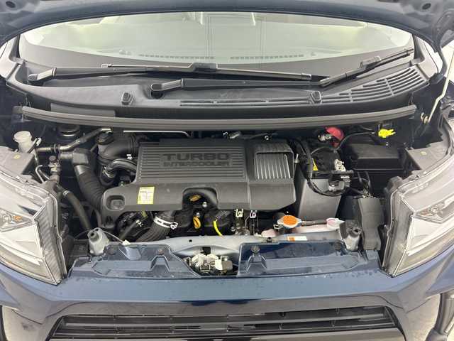 ダイハツ ムーヴ カスタム RS ハイパーLTD SAⅢ 愛知県 2022(令4)年 1.3万km ブラックマイカメタリック/レーザーブルークリスタルシャイン 2トーン 禁煙車/純正7インチナビ/（CD/DVD/Bluetooth/フルセグTV/USB)/全方位カメラ/スマートアシストIII/・衝突軽減ブレーキ/・レーンキープアシスト/・オートマチックハイビーム/。コーナーセンサー/ETC/ドライブレコーダー/シートヒーター/純正15インチアルミホイール/スマートキー/スペアキー1本/プッシュスタート/LEDヘッドライト/フロントフォグランプ/純正フロアマット/横滑り防止装置/ベンチシート/電動格納ミラー