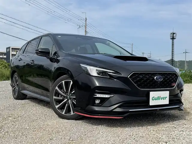 スバル レヴォーグ 1．8STIスポーツ EX 兵庫県 2021(令3)年 3.2万km クリスタルブラックシリカ 純正ナビ/バックカメラ/左サイドカメラ/フロントカメラ/Bluetooth接続可/フルセグTV/レーダークルコン/ステアリングリモコン/革シート/電動リアゲート/ビルトインETC/純正18インチAW/シートヒーター/パワーシート