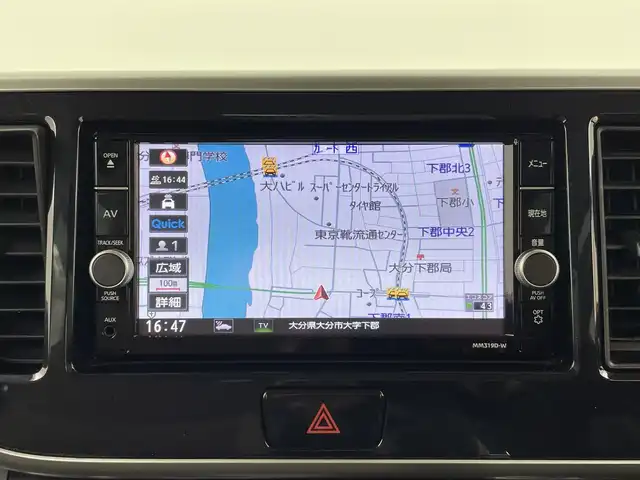 日産 デイズ ルークス HWS X Vセレクション 大分県 2019(令1)年 1.3万km アッシュブラウンM 純正ナビ（フルセグＴＶ／ＣＤ／ＢＴ）　/両側パワースラスイド　/ステアリングスイッチ　/前ドライブレコーダー　/アラウンドビューモニター　/スマートキー　/衝突軽減ブレーキ　/レーンアシスト　/ハイビームアシスト/アイドリングストップ/純正アルミホイール