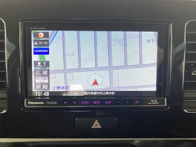 日産 モコ X エアロスタイル 福井県 2013(平25)年 7.9万km ブルーイッシュブラック 社外ナビ【CN-RX06D] /CD/DVD/Blu-ray/フルセグTV/Bluetooth/SD/プッシュスタート/スペアキー/フォグランプ/ライトレベライザー /ウィンカー・電動格納式ミラー/ステアリングチルド機構/サイドバイザー/リアワイパー/社外１４インチアルミ