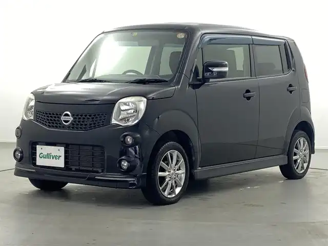 日産 モコ X エアロスタイル 福井県 2013(平25)年 7.9万km ブルーイッシュブラック 社外ナビ【CN-RX06D] /CD/DVD/Blu-ray/フルセグTV/Bluetooth/SD/プッシュスタート/スペアキー/フォグランプ/ライトレベライザー /ウィンカー・電動格納式ミラー/ステアリングチルド機構/サイドバイザー/リアワイパー/社外１４インチアルミ