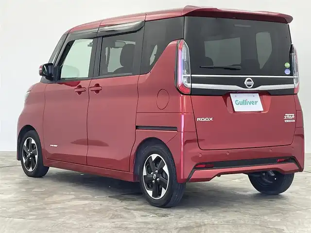 日産 ルークス HWS X プロパイロットED 群馬県 2021(令3)年 1.4万km スパークリングレッドM 衝突被害軽減ブレーキ　純正１０インチナビ　アラウンドビューモニター　プロパイロット　両側パワースライドドア　ＬＥＤライト　ＡＨＢ　コーナーセンサー　ドライブレコーダー　ＥＴＣ　スマートキー　禁煙車