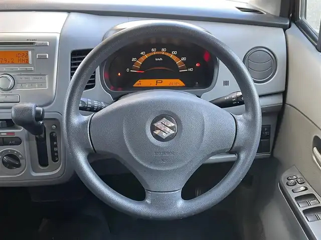 スズキ ワゴンＲ FX 静岡県 2011(平23)年 8.9万km ブルーイッシュブラックパール3 純正オーディオ　/ＡＢＳ　/電動格納ドアミラー　/ヘッドライトレベライザー　/ドアバイザー　/フロアマット　/リモコンキー　/スペアキー　/保証書　/取説