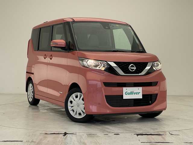 日産 ルークス X 沖縄県 2023(令5)年 2万km ブロッサムピンク 純正９インチディスプレイオーディオ　/アラウンドビューモニター　/アイドリングストップ　/スマートキー　/Ｂｌｕｅｔｏｏｔｈ/USB　/ミュージックプレイヤー接続/ＥＴＣ　/ドライブレコーダー　/片側パワースライドドア/前後コーナーセンサー　/エマージェンシーブレーキ/横滑り防止装置/盗難防止装置/オートライト