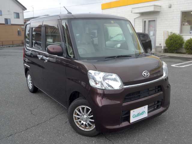 ダイハツ タント L 宮城県 2014(平26)年 4.2万km プラムブラウンクリスタルマイカ /社外メモリーナビ/ワンセグテレビ/アイドリングストップ/リモコンキー/フロアマット/ドアバイザー/