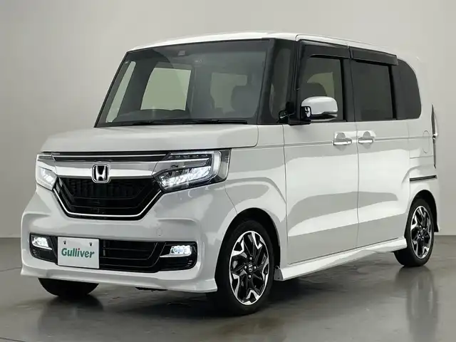 ホンダ Ｎ ＢＯＸ カスタム G EX ターボ ホンダセンシング 愛知県 2020(令2)年 2.1万km プラチナホワイトパール 社外ナビ　バックカメラ　シートヒーター　禁煙車　フルセグTV　前後ドラレコ　ＥＴＣ　両側パワスラ　パドルシフト　ホンダセンシング　衝突軽減　車線逸脱　追従クルコン　ハーフレザー　LEDオートライト　純正フロアマット