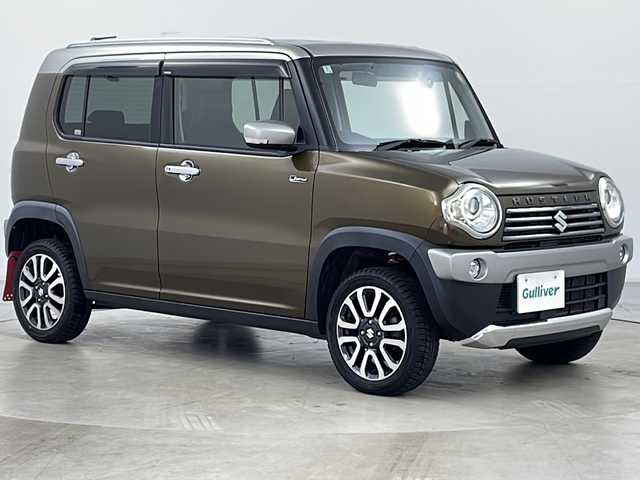 スズキ ハスラー Jスタイル Ⅲ ターボ 道央・札幌 2018(平30)年 7.7万km ブレイブカーキパール/スチールシルバー ・社外ナビ&CD&DVD&BT&iPod&USB&SD/・バックカメラ/・クルーズコントロール/・衝突被害軽減ブレーキ/・車線逸脱抑制機能/・横滑り防止装置/・&iPod&USB&SD/・バックカメラ/・クルーズコントロール/・衝突被害軽減ブレーキ/・車線逸脱抑制機能/・横滑り防止装置/・グリップコントロール/・ダウンヒルアシストコントロール/・アイドリングストップ/・前席シートヒーター/・ハーフレザー/・社外前後ドライブレコーダー/・パドルシフト/・ステアリングスイッチ/・プッシュスタート/・ドアバイザー/・電動格納ミラー/・オートライト/・スマートキー/・社外エンジンスターター/・取扱説明書