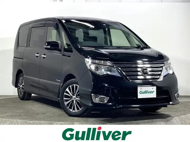 日産 セレナ HWS S HV Vセレ +SeftyⅡ 大阪府 2016(平28)年 3.3万km ダイヤモンドブラック 純正ナビ(フルセグ/DVD再生/Bluetooth) 360カメラ 後席モニター ETC 両側パワースライドドア 衝突軽減 クルコン レーンアシスト オートライト 前後ドラレコ スマートキー